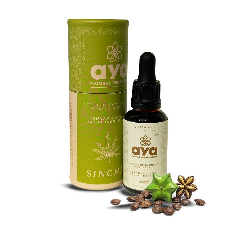 Aceite de CBD y Sacha Inchi Premium AYA - 1000mg - 10ml