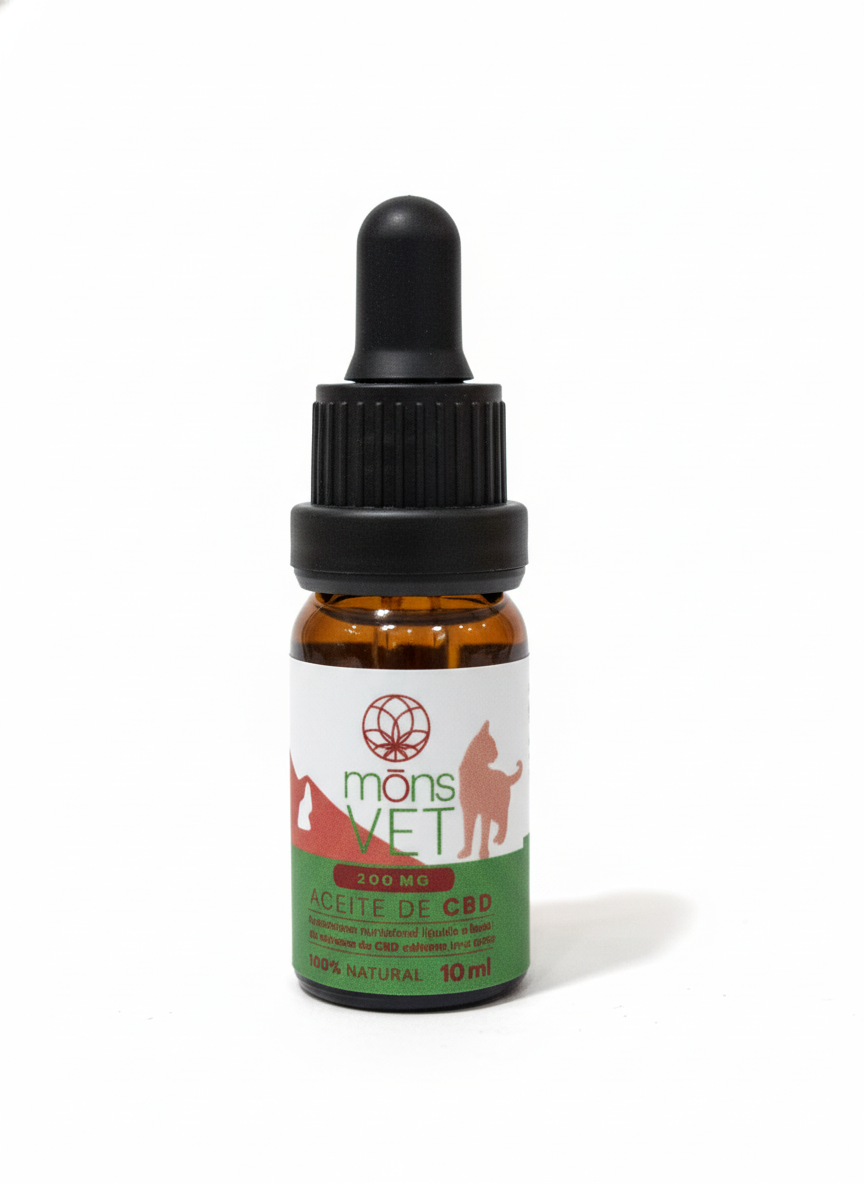 Mōns Vet: Aceite de CBD (200 mg) 100% Natural para Gatos - 10ml