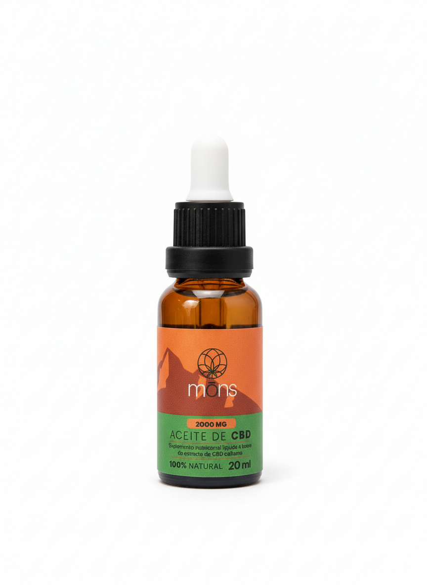 Mōns Aceite de CBD (2000 mg) 100% Natural - 20ml
