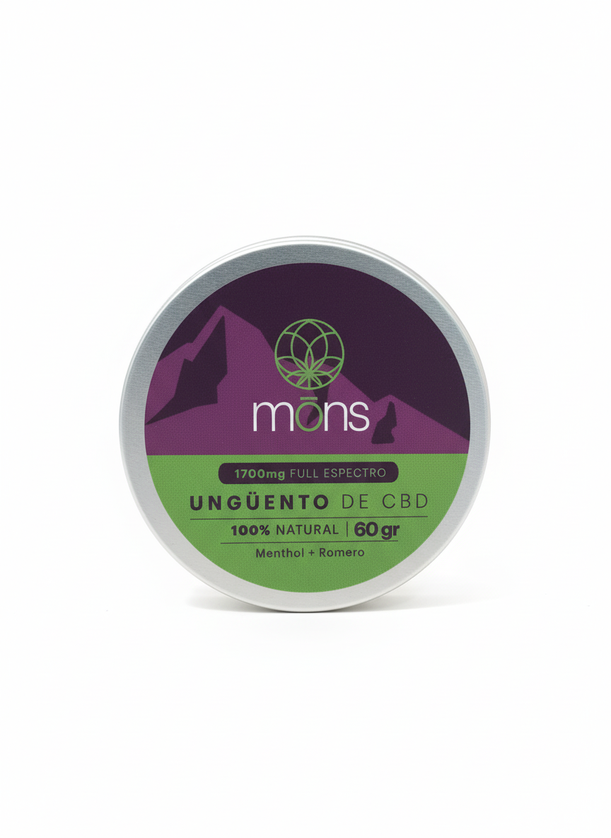 Mōns: Ungüento de CBD Full Espectro (1700 mg, 60 gr)