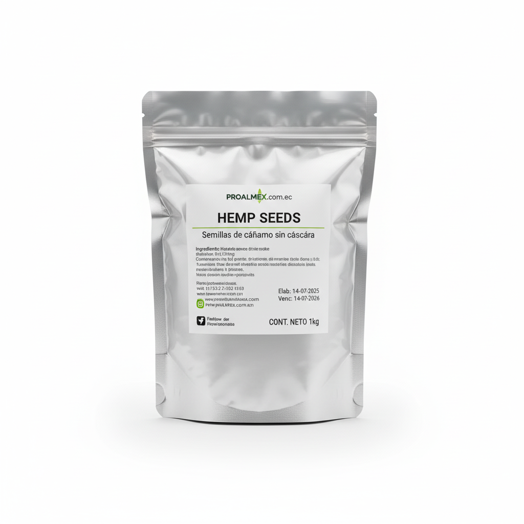 Semillas de Cáñamo sin Cáscara Proalmex - 1 KG de Nutrición Superior