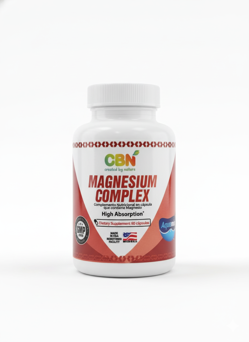 Magnesium Complex CBD - Created by Nature - 60 cápsulas